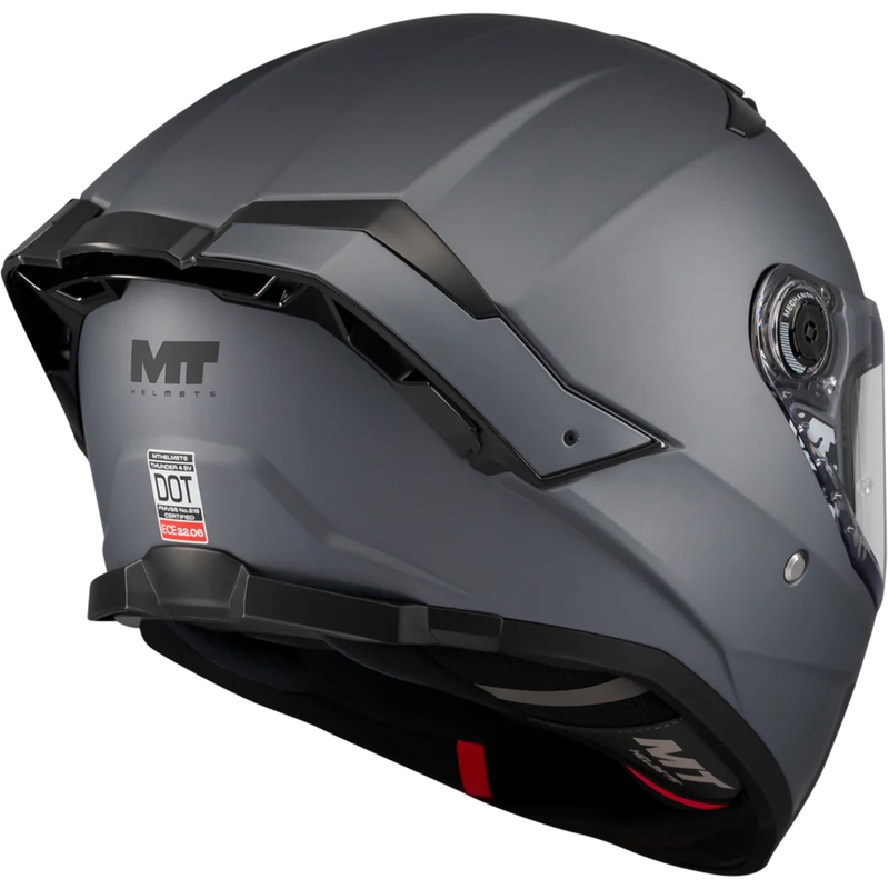 Uždaras motociklo šalmas MT Thunder 4 SV Pure A2 matinės pilkos spalvos
