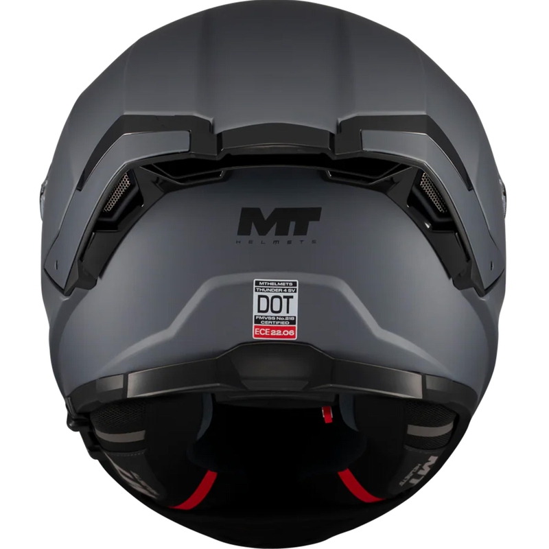 Uždaras motociklo šalmas MT Thunder 4 SV Pure A2 matinės pilkos spalvos
