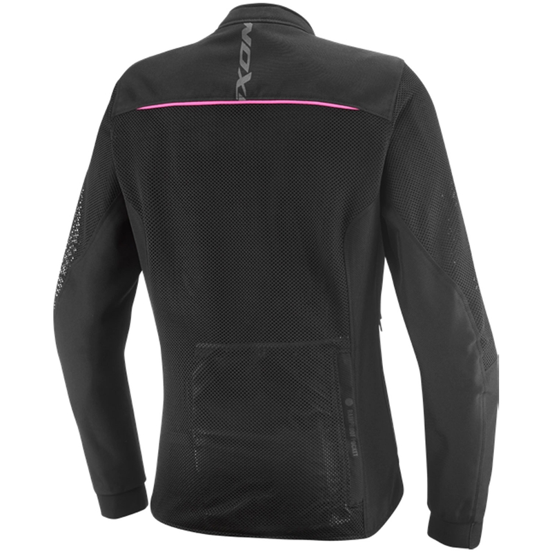 Moteriška motociklo striukė IXON Ostro Lady juoda-fluorescencinė rožinė