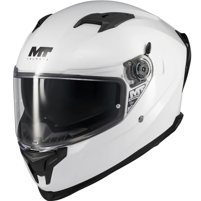 Viso veido motociklo šalmas MT Braker SV Pure A0 baltas