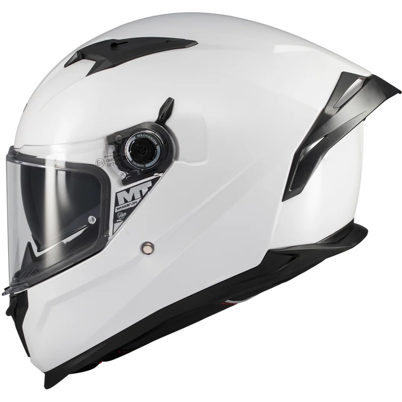 Viso veido motociklo šalmas MT Braker SV Pure A0 baltas