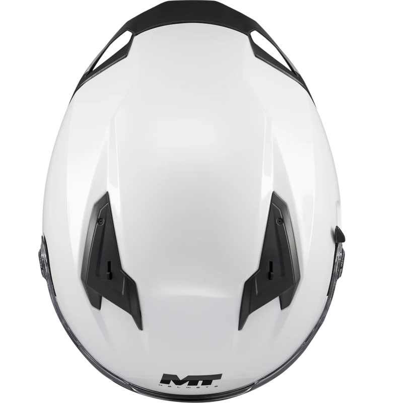 Viso veido motociklo šalmas MT Braker SV Pure A0 baltas