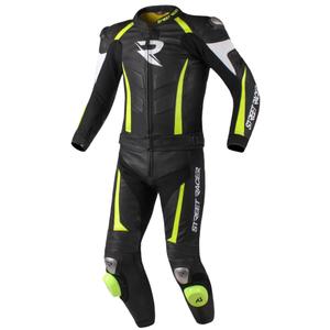 Pánská kombinéza Street Racer Fasttrack černo-bílo-fluo žlutá výprodej