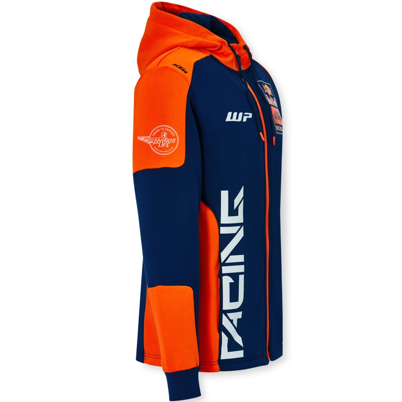 KTM replika Komandinis gobtuvas mėlynai oranžinis