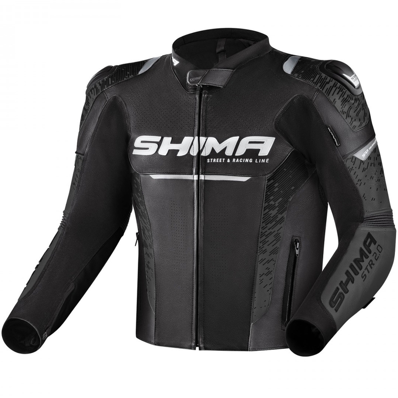 Shima STR 2.0 motociklo striukė juoda-pilka