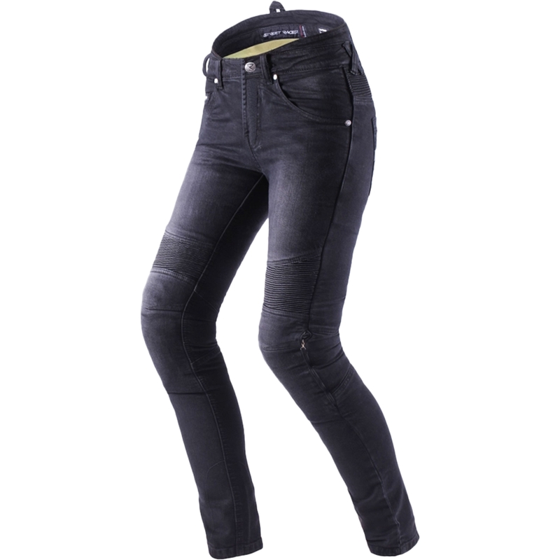 Moteriški Street Racer Spike II Slim fit CE džinsai black