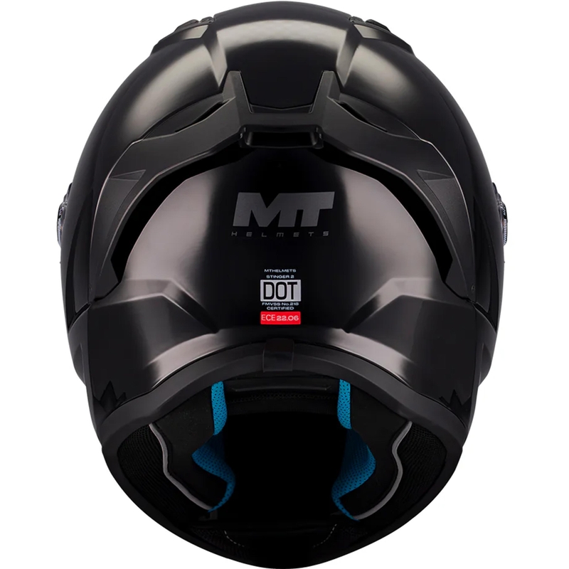 MT Stinger 2 Pure A1 motociklo šalmas, juodas, uždaras