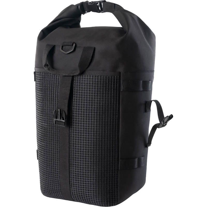 Vandeniui atsparus motociklo krepšys „MotoZem DryBag“, juodas, 27,5 l