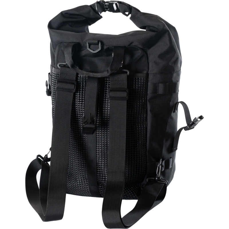 Vandeniui atsparus motociklo krepšys „MotoZem DryBag“, juodas, 27,5 l