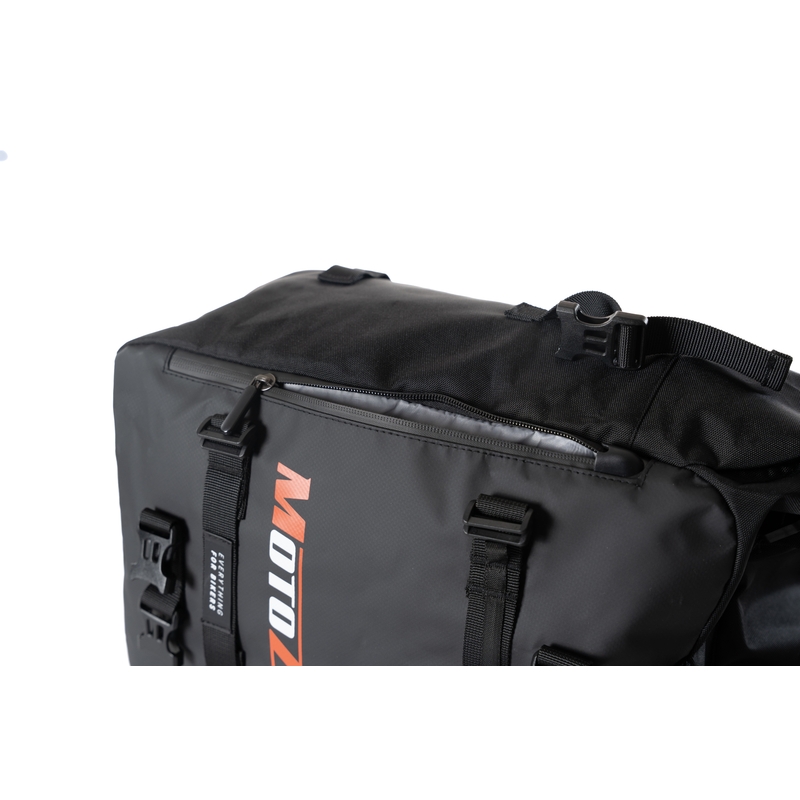 Vandeniui atsparus motociklo krepšys „MotoZem DryBag“, juodas, 27,5 l
