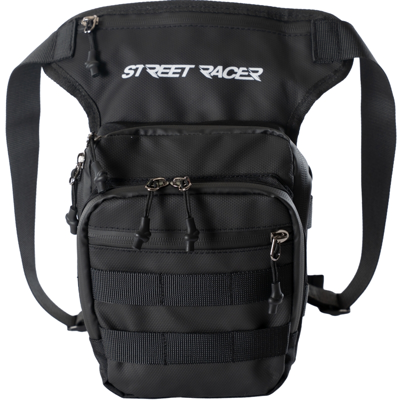 „Street Racer Embrace“ šlaunies krepšys, juodas, 5 l