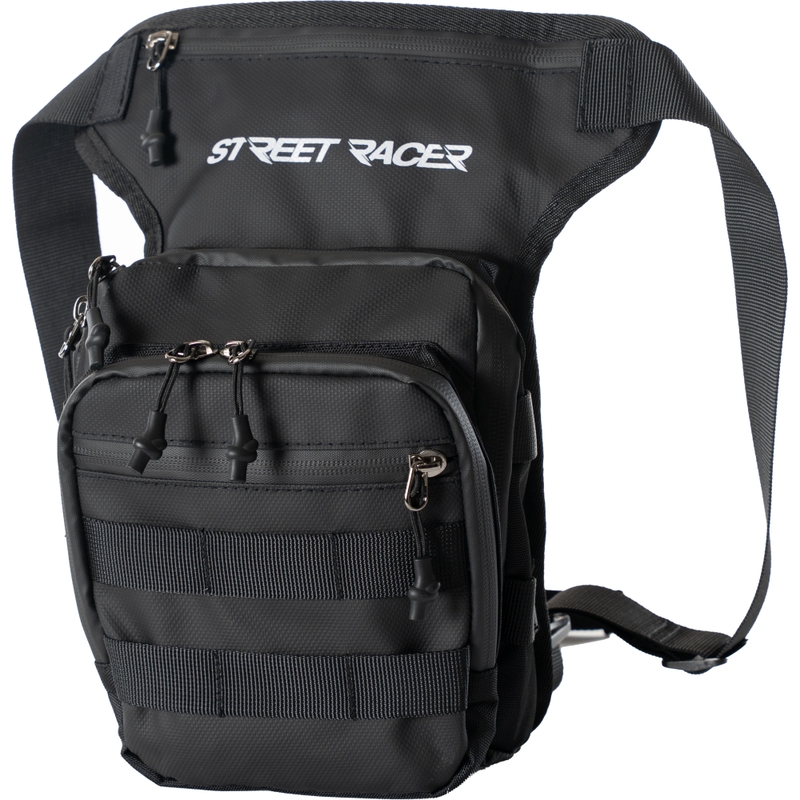 „Street Racer Embrace“ šlaunies krepšys, juodas, 5 l
