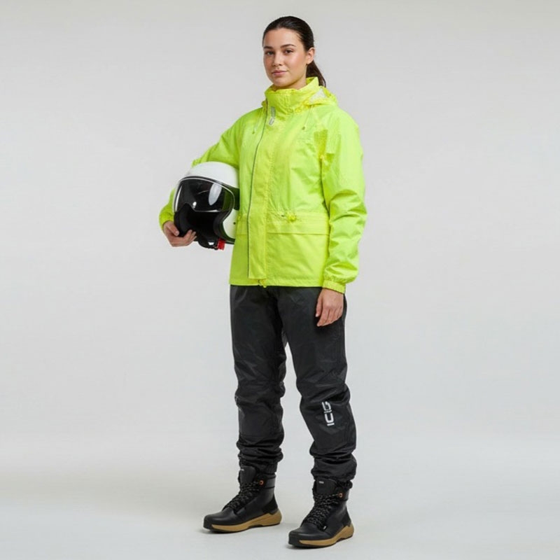 Motociklininko lietpaltis SiDi Tempora fluorescencinis geltonas-juodas
