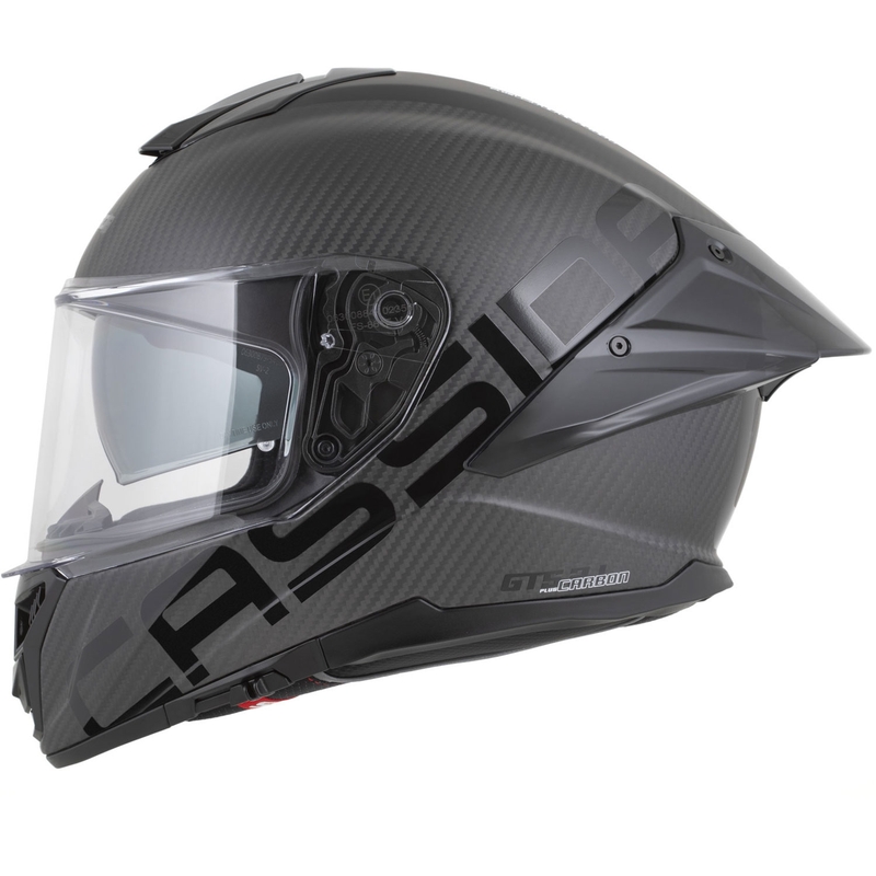 Cassida Integral GTS 2.1 Plus Carbon motociklo šalmas, matinės anglies spalvos, juodas ir baltas