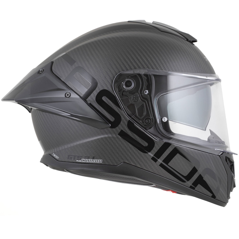 Cassida Integral GTS 2.1 Plus Carbon motociklo šalmas, matinės anglies spalvos, juodas ir baltas