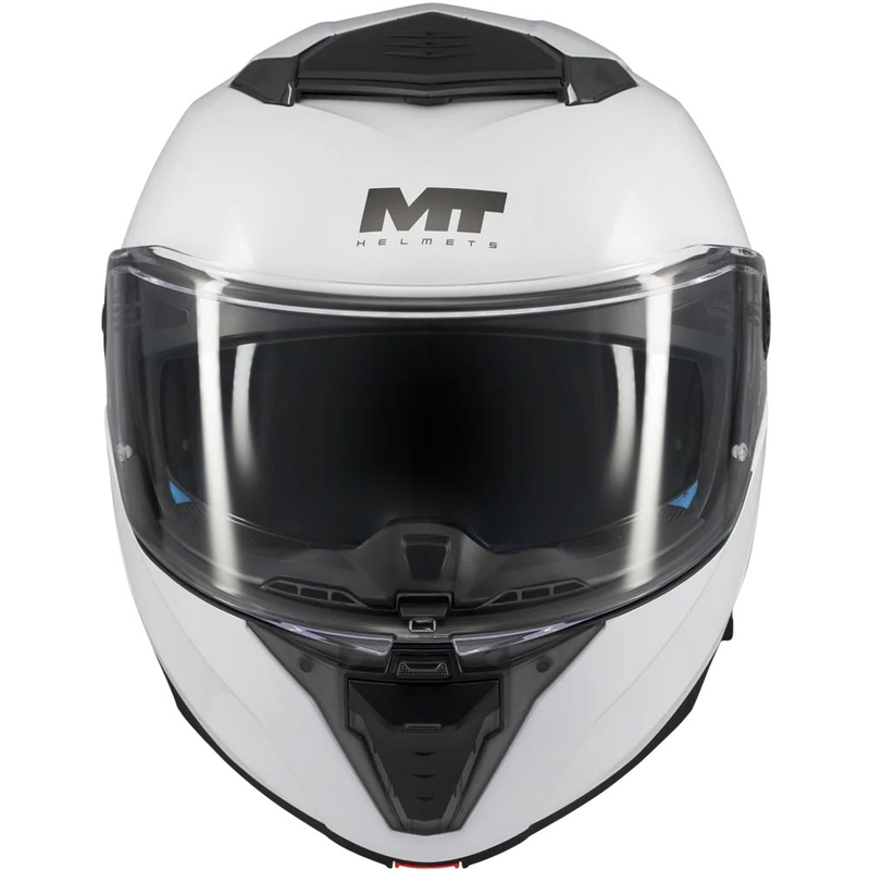 Atlenkiamas motociklo šalmas MT Atom 2 SV Pure A0 baltas
