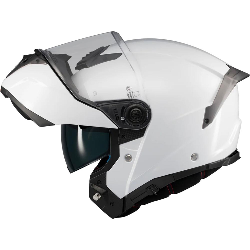 Atlenkiamas motociklo šalmas MT Atom 2 SV Pure A0 baltas