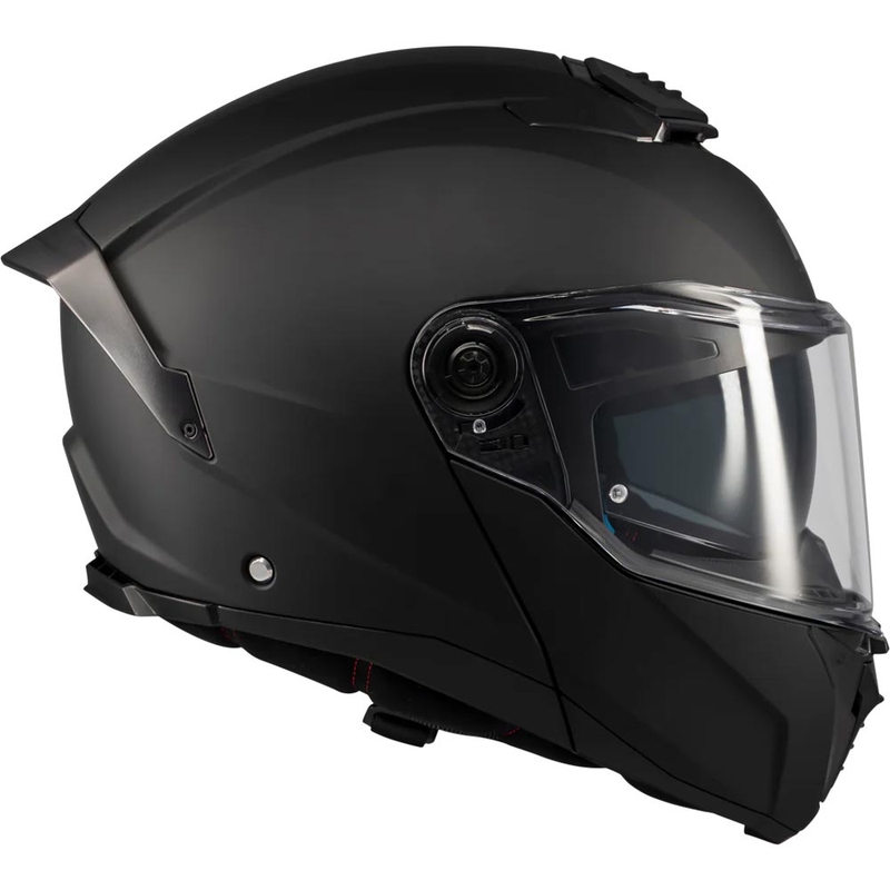 Atlenkiamas motociklo šalmas MT Atom 2 SV Pure A1 matinė juoda