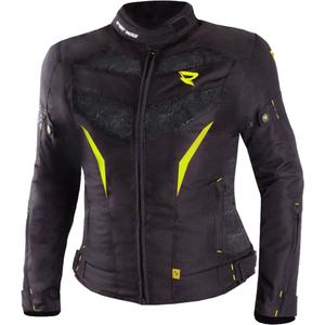 Moteriška motociklininko striukė Street Racer Rose Black-Fluo Yellow