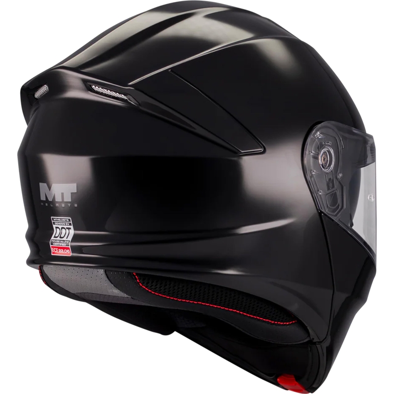 Atlenkiamas motociklo šalmas MT Genesis SV Pure A1 juodas