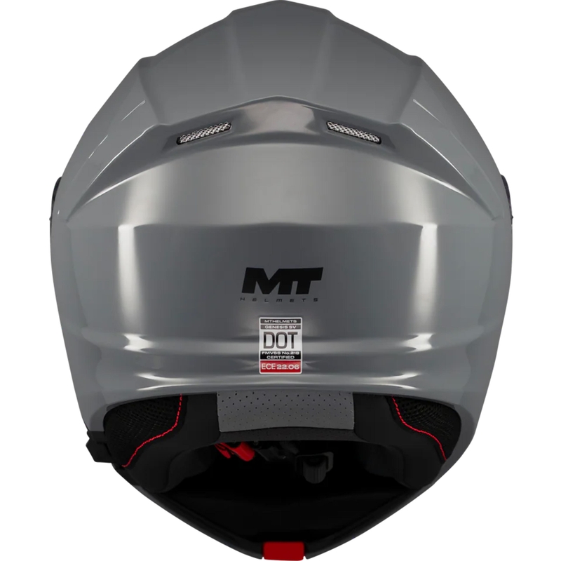 Atlenkiamas motociklo šalmas MT Genesis SV Pure A12 pilkas