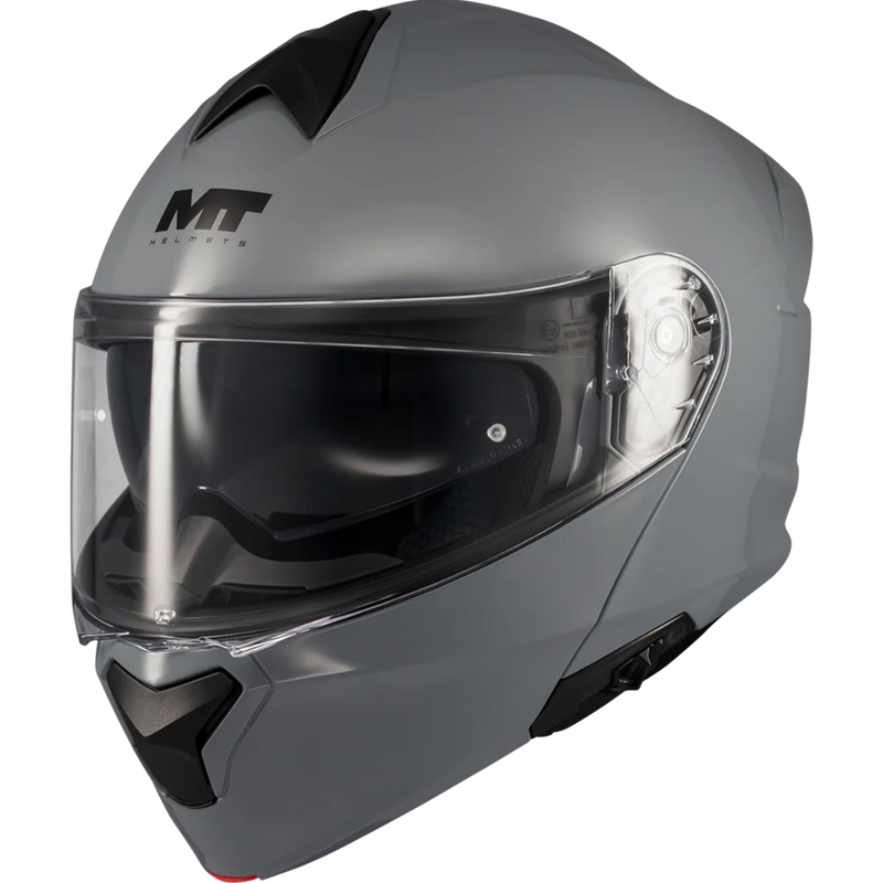 Atlenkiamas motociklo šalmas MT Genesis SV Pure A12 pilkas
