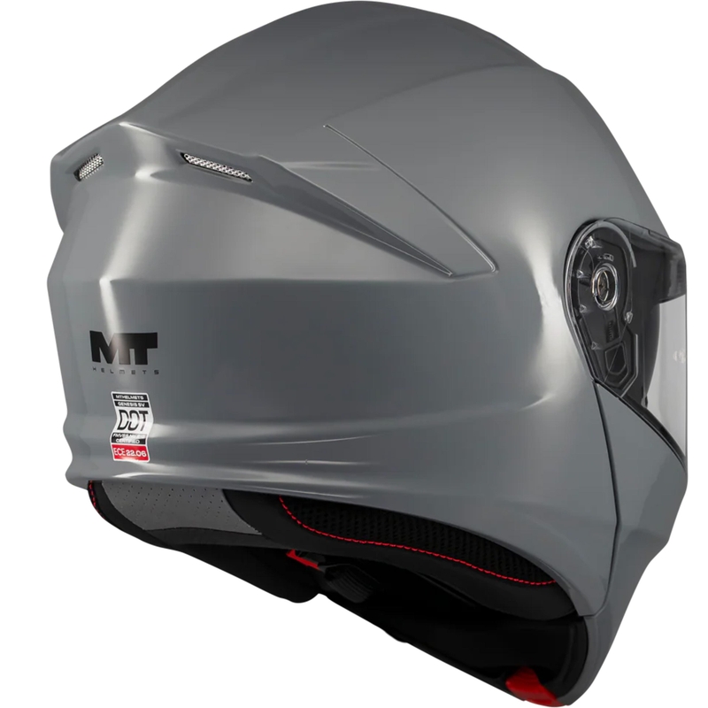 Atlenkiamas motociklo šalmas MT Genesis SV Pure A12 pilkas