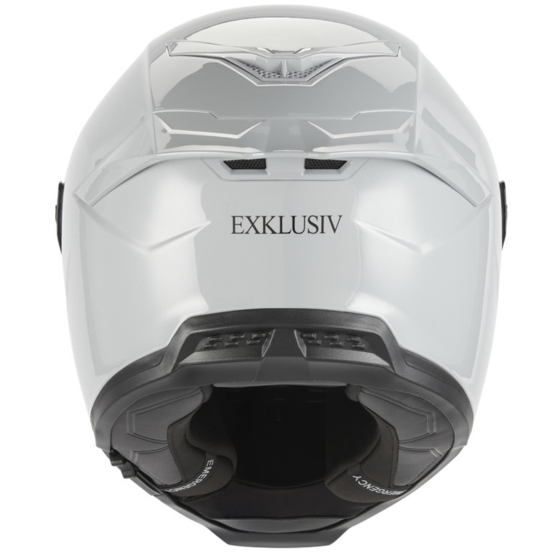 NOX išskirtinis „Goliath“ uždaras motociklo šalmas pilkai baltas