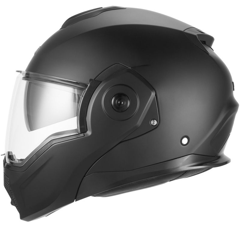 NOX PREMIUM Spinner atlenkiamas motociklo šalmas matinės juodos spalvos