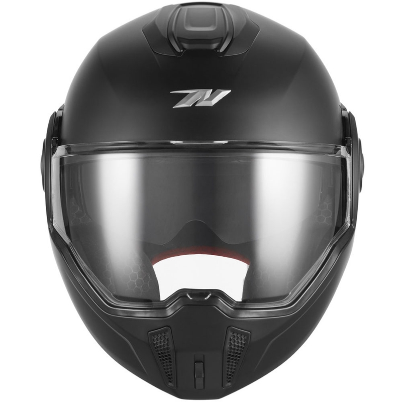 NOX PREMIUM Spinner atlenkiamas motociklo šalmas matinės juodos spalvos