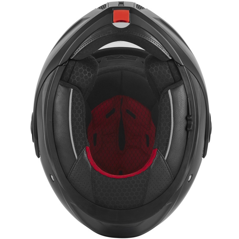 NOX PREMIUM Spinner atlenkiamas motociklo šalmas matinės juodos spalvos
