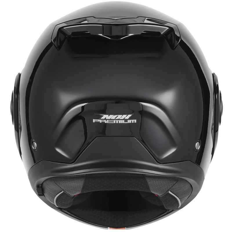 NOX PREMIUM Spinner atlenkiamas motociklo šalmas, juodas