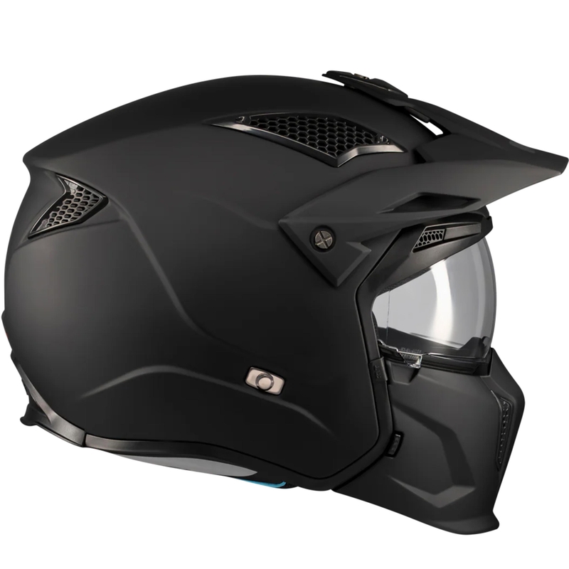 Modulinis motociklo šalmas MT Streetfighter SV S Pure A1 matinė juoda