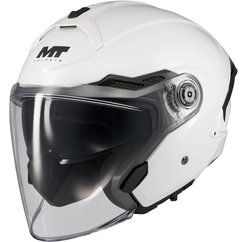 Atviras motociklo šalmas MT Cosmo SV Pure A0 baltas