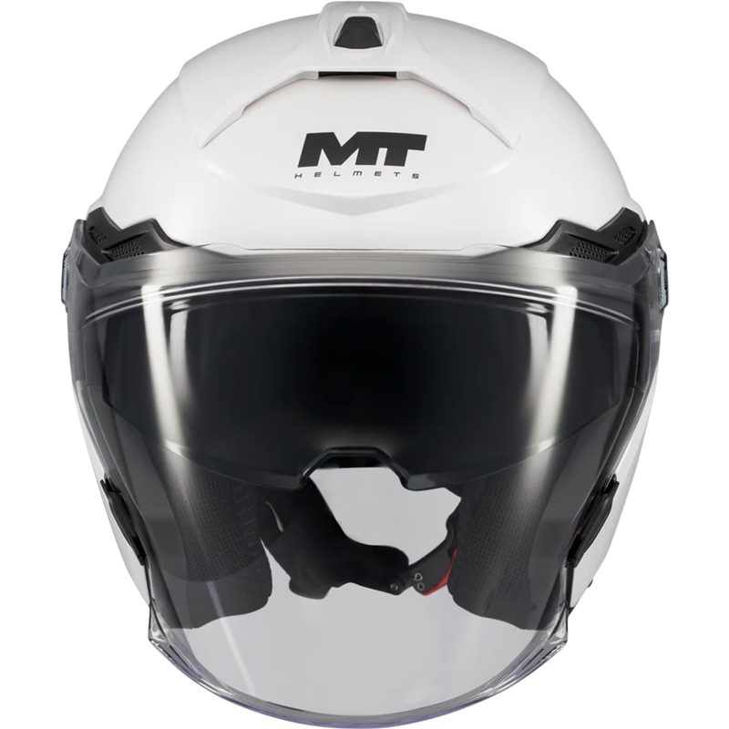 Atviras motociklo šalmas MT Cosmo SV Pure A0 baltas