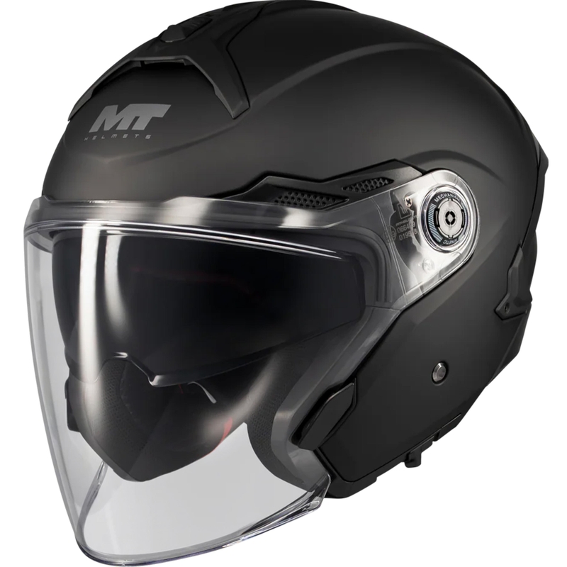 Atviras motociklo šalmas MT Cosmo SV Pure A1 matinė juoda