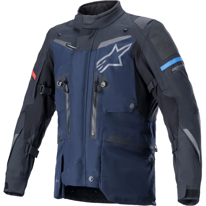 Alpinestars Boulder Gore-Tex tamsiai mėlyna-juoda motociklininko striukė