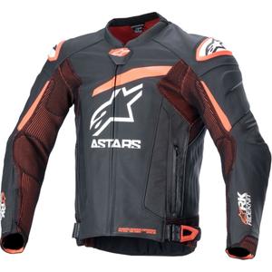 Alpinestars GP Plus R 4 Rideknit Black-Fluo Red-White odinė motociklininko striukė