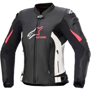 "Alpinestars GP PLUS 4" moteriška motociklininko striukė juoda, balta ir rožinė