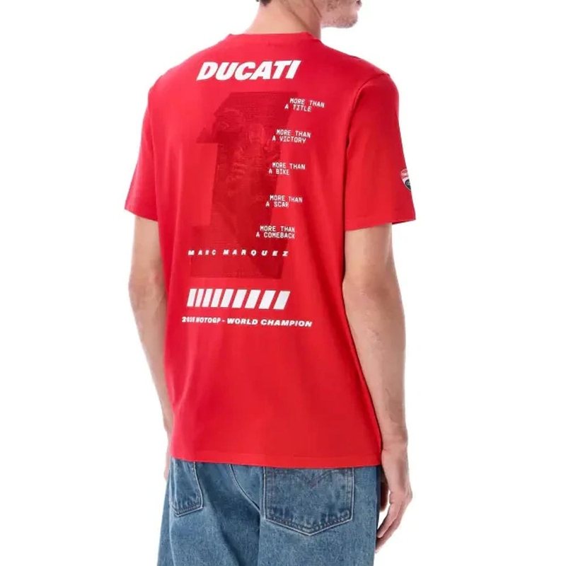 Marškinėliai Ducati Marc Marquez MM93 World Champ raudoni