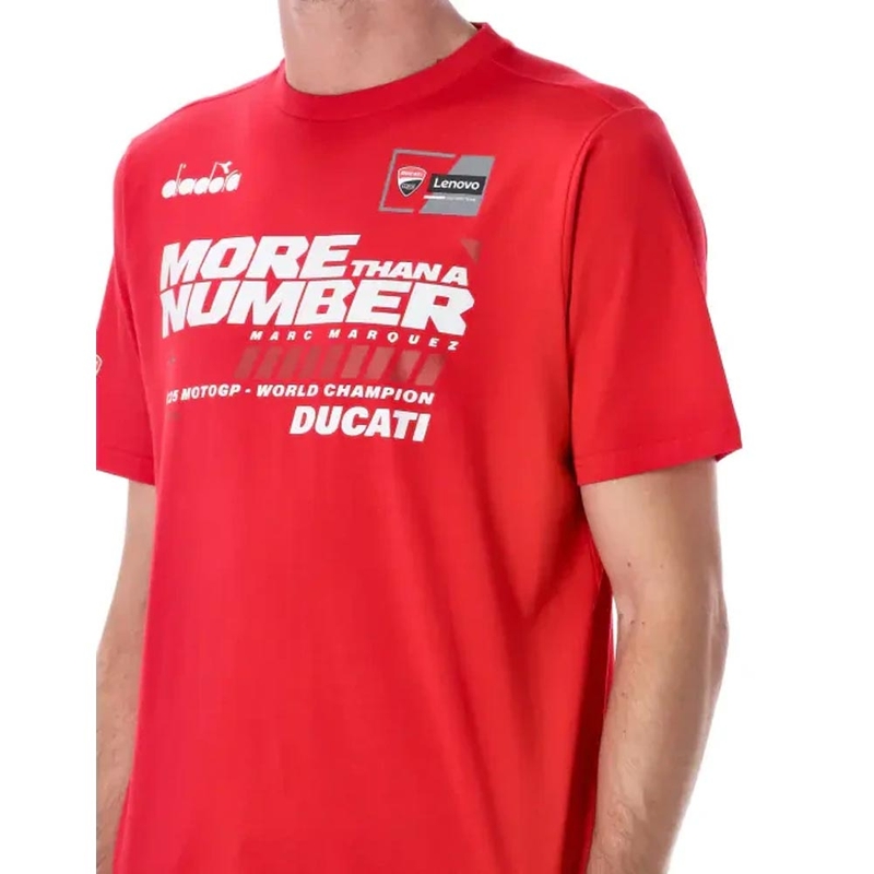 Marškinėliai Ducati Marc Marquez MM93 World Champ raudoni