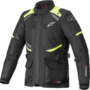 Alpinestars Andes Drystar 3 juoda-fluo geltona motociklininko striukė