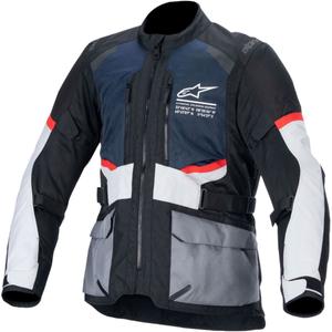 Alpinestars Andes Drystar motociklininko striukė tamsiai mėlyna-juoda-šviesiai pilka