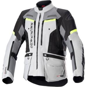 Alpinestars Bogota PRO Drystar pilkai juoda-juoda-fluo geltona motociklininko striukė