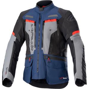 Alpinestars Bogota PRO Drystar mėlyna-juoda-juoda-raudona motociklininko striukė