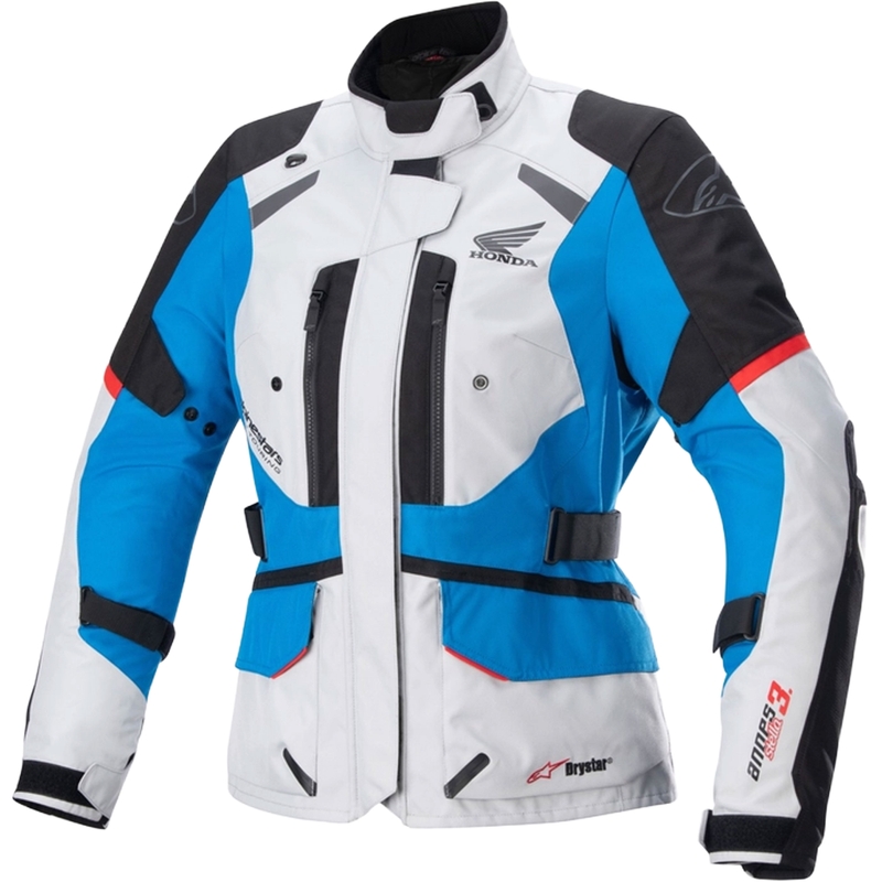 Alpinestar Moteriška motociklininko striukė Stella Andes Drystar Honda Grey-Black-Blue-Red 23