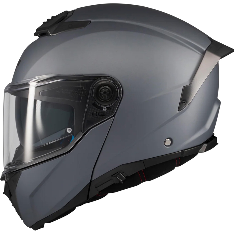 Atlenkiamas motociklo šalmas MT Atom 2 SV Pure A2 matinės pilkos spalvos