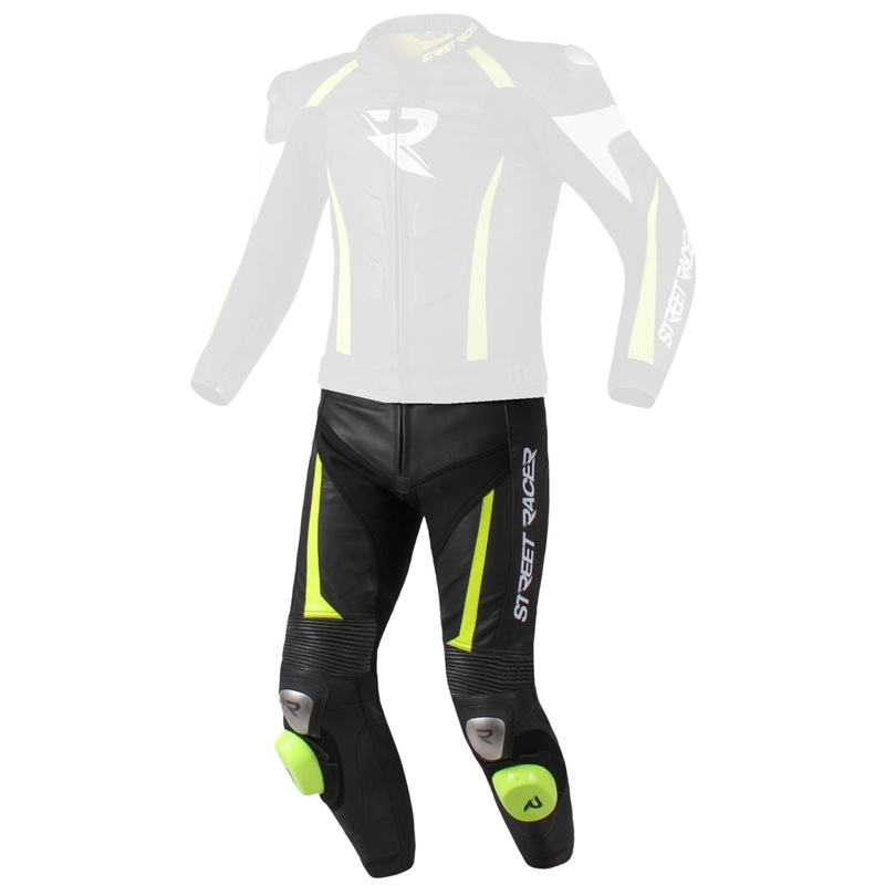 Pánské kalhoty Street Racer Fasttrack černo-bílo-fluo žluté výprodej