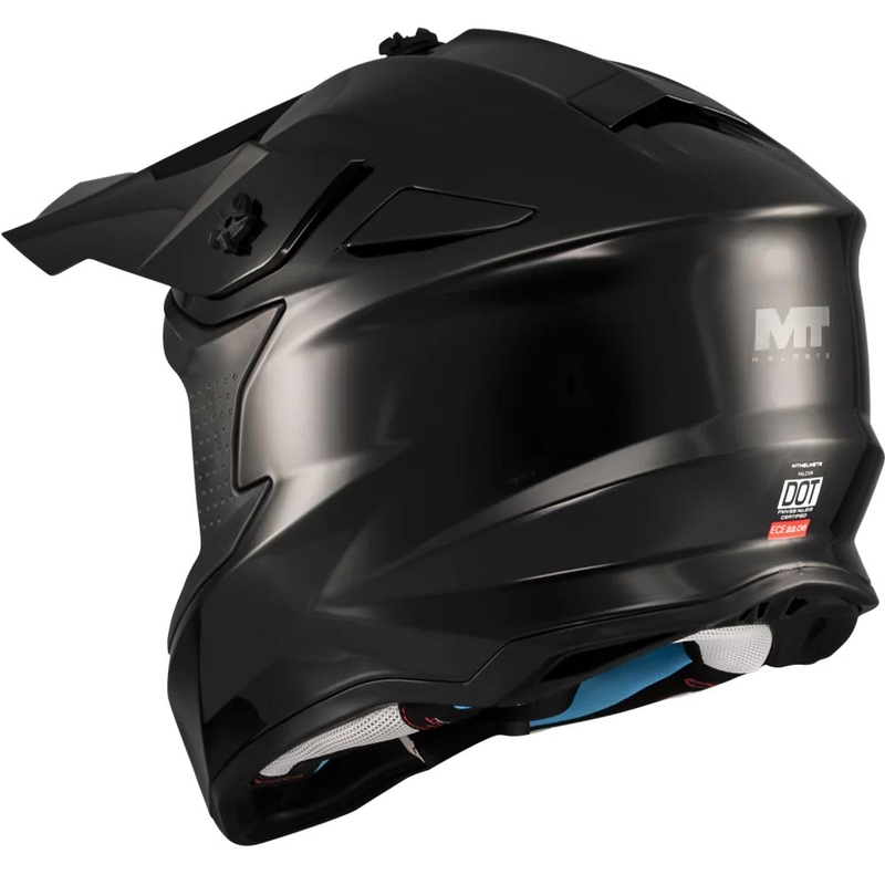 Motokroso šalmas MT Falcon S Pure A1 matinė juoda