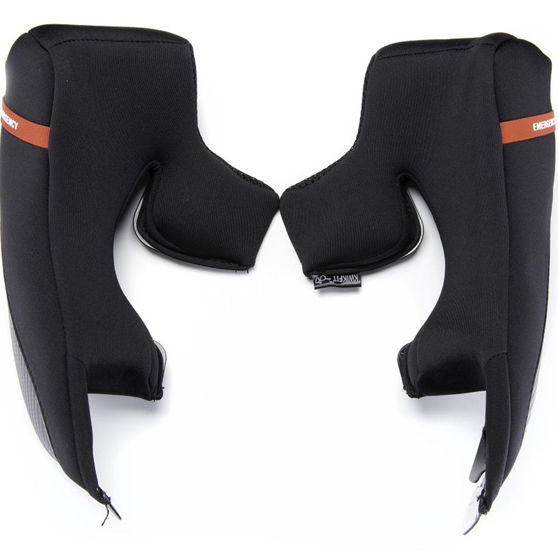 Skruostų pagalvėlės „Scorpion EXO-530(i) Air“ motociklo šalmams, juodos